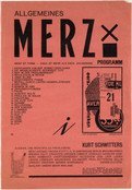 Kurt Schwitters. Allgemeines Merz Programm. 1923